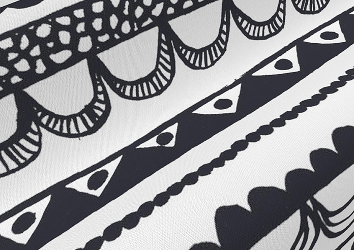 Bohemian, Black - Roman Blind - Image 4